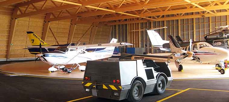 Rechteck-Timber-Hangar