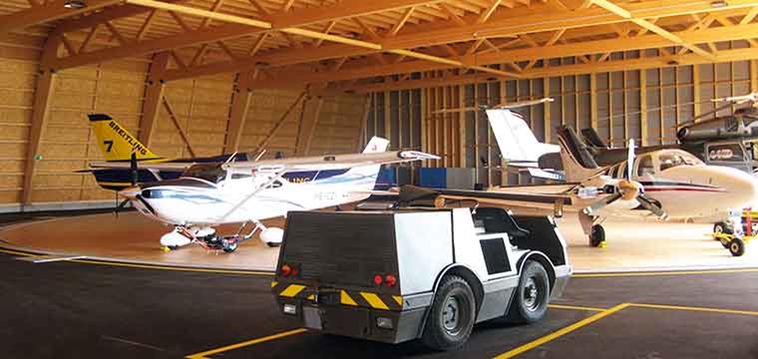 Rechteck-Timber-Hangar